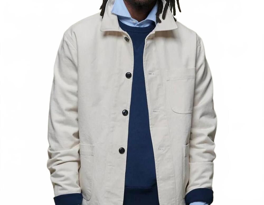 NEW MERZ B. SCHWANEN workers cotton twill jacket in nature